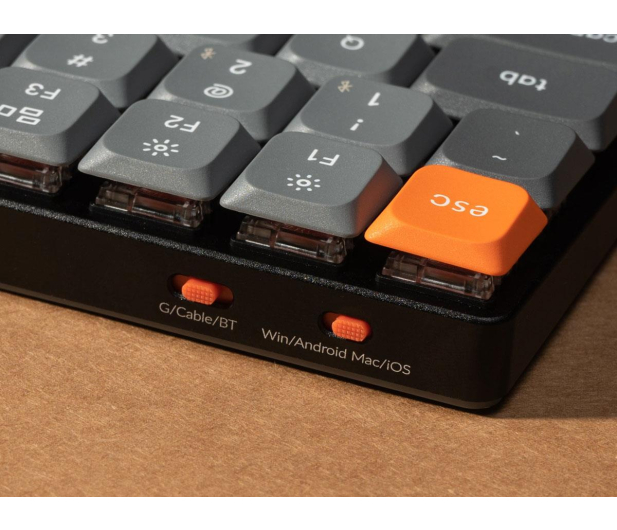 Keychron K1Max H1 LowProfile Gateron Mechanical Red RGB HotSwap TKL - 1507473 - zdjęcie 4
